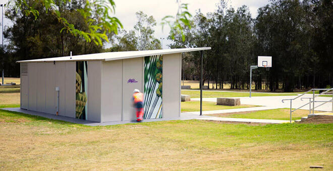 Anti-Vandal Toilet Building