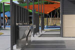 Perforated privacy verandah with drink fountains