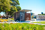 Yarra 1 with timber slats and vandal-resistant mini orb externals