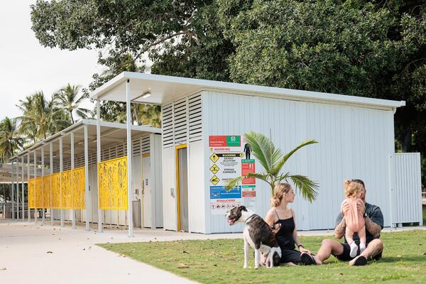 Custom Yarra with yellow floral verandah and vertical aluminium planks