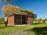 Yarra 5 with Modwood external walls, ventilation louvres and privacy screen verandah